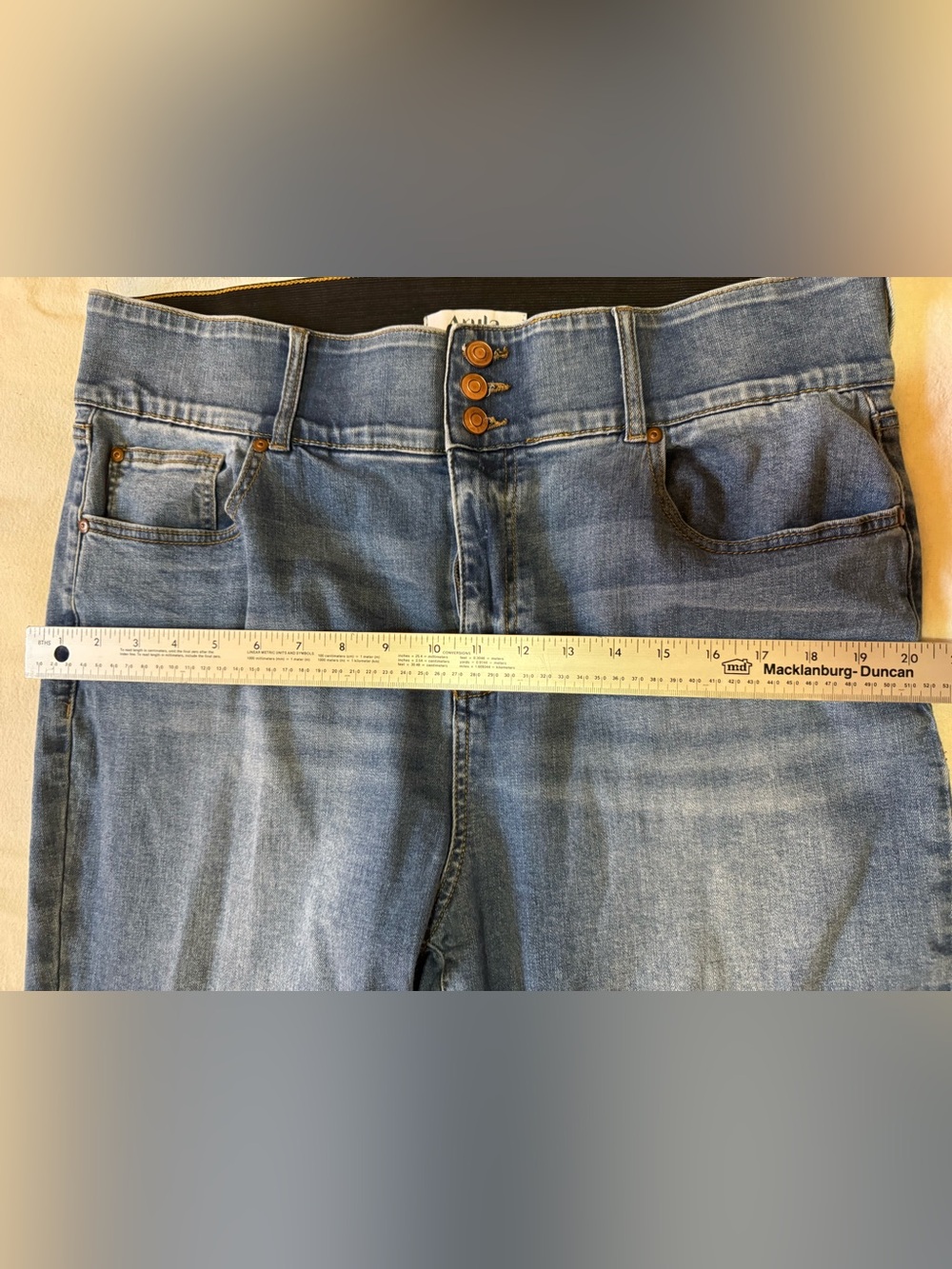 Arula Live In Women’s 18 High Rise 3 Button Skinny Jeans Medium Wash - Picture 6 of 9